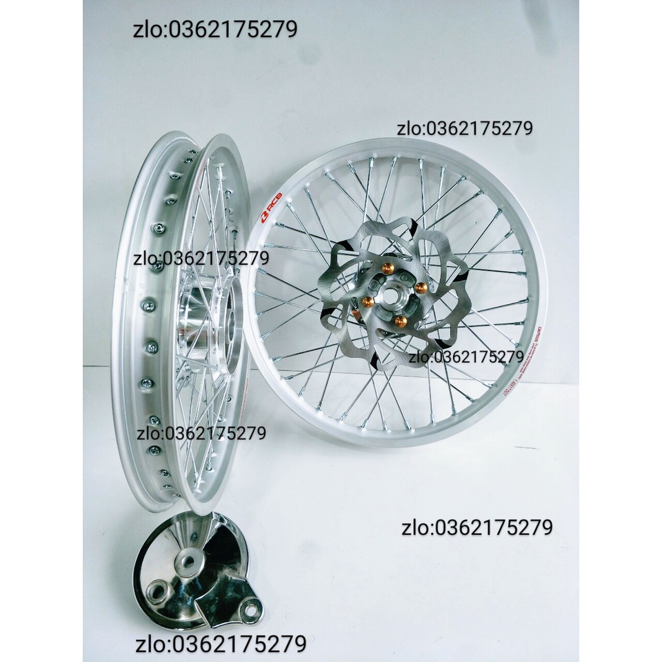 CẶP BÁNH CĂM WAVE DREAM TRƯỚC ĐĨA SAU ĐÙM NIỀN NHÔM RCB 1.1 CĂM ĐÙM MẠ CROM LOẠI 1 KÈM ĐĨA .ỐC VÀ MÁ PHANH