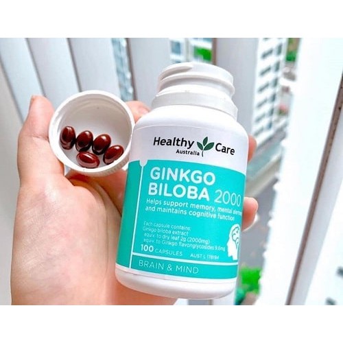 Bổ não Healthy Care Ginkgo Biloba 2000mg - 100 viên