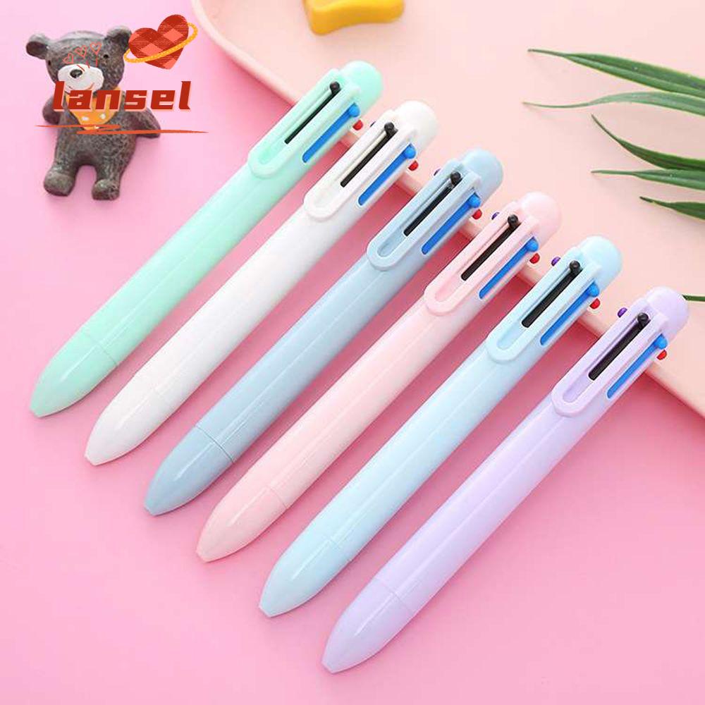 Bút Bi 0.5MM 6 Trong 1 Nhiều Màu Sắc
