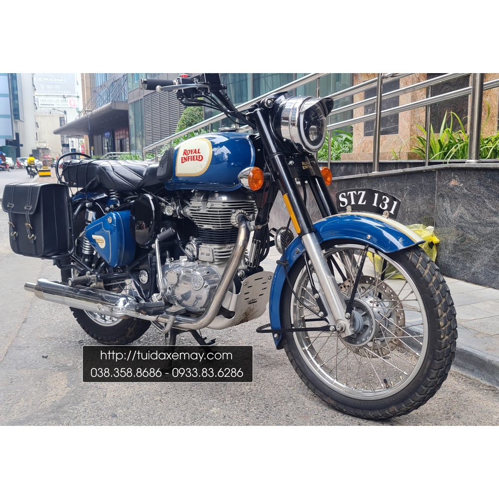 Túi da xe Royal enfield classic 500.