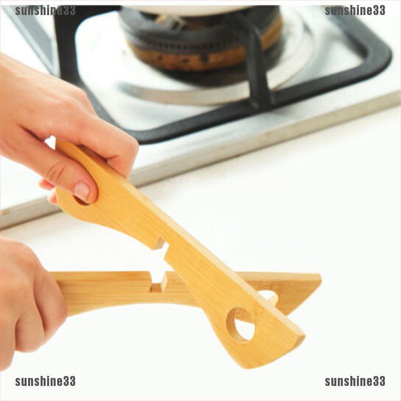 Giá Đỡ Nồi Bằng Tre Chống Trượt Cách Nhiệt Có Thể Gập Lại Tiện Dụng
