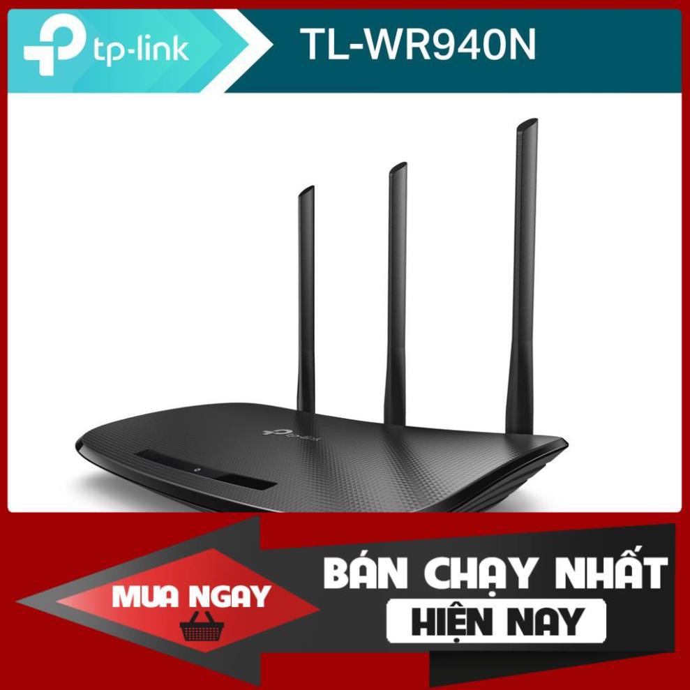 TP-Link Bộ phát wifi không dây (Thiết bị mạng) Chuẩn N 450Mbps TL-WR940N