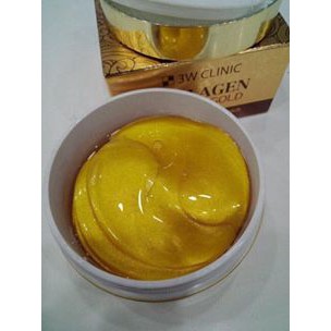 Hộp 60 miếng Mặt nạ đắp mắt giảm quầng thâm và nếp nhăn 3W Clinic Collagen Luxury Gold Hydrogel Eye & Spot Patch