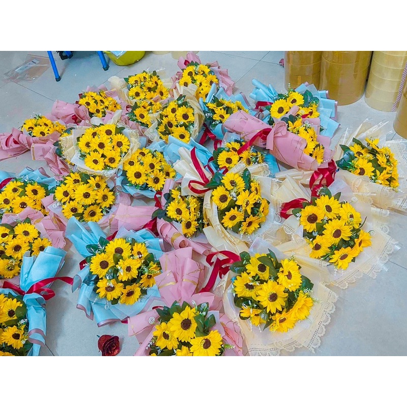 BÓ HOA HƯỚNG DƯƠNG 7 BÔNG