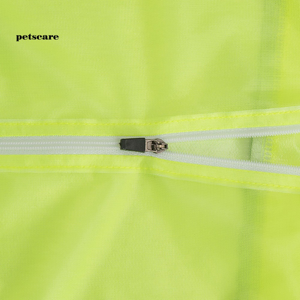 Áo mưa phản quang siêu mỏng thoáng khí thiết kế khóa kéo cho Unisex