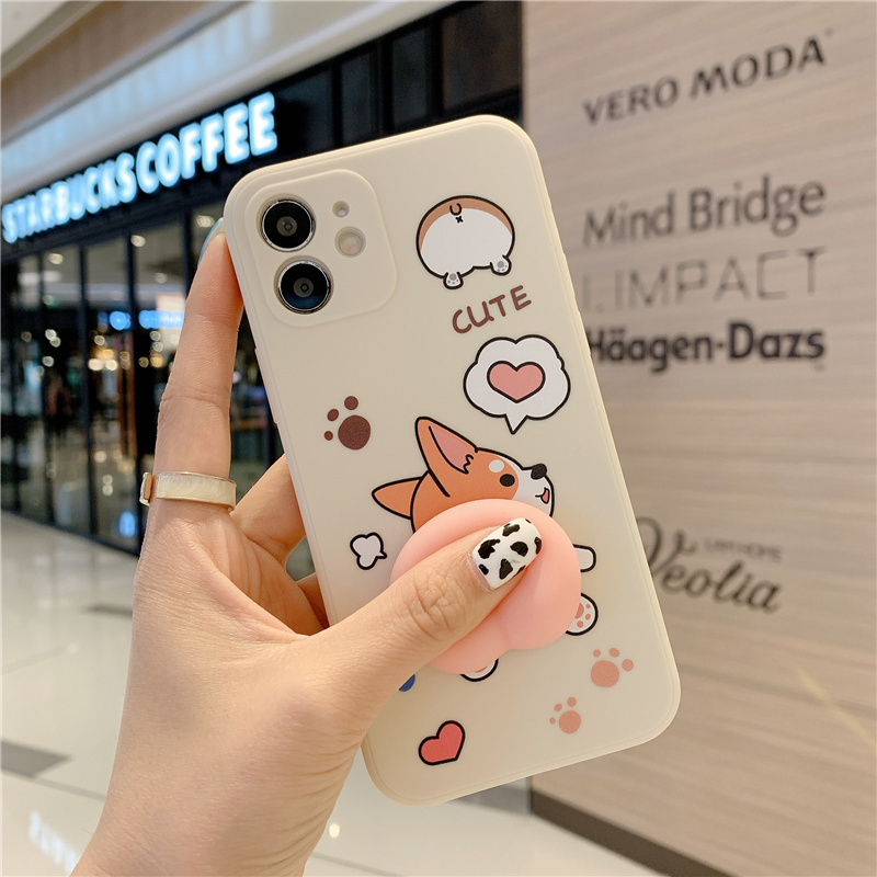 Ốp điện thoại dẻo hình Corgi cho iPhone 12 Pro Max 12mini SE 2020 7plus 8plus xr xs 6plus 11 Pro Max XSMAX | BigBuy360 - bigbuy360.vn