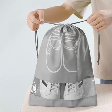 Túi Đựng Giày Dép Chống Bụi Bẩn, Không Thấm Nước - Túi Đựng Giày Dép Du Lịch Có Dây Rút