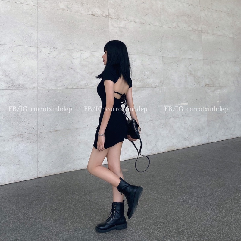 Đầm Đen Body Hở Lưng Sexy Quyến Rũ Thời Trang Năng Động Cá Tính Dễ Thương Carrotxinhdep | BigBuy360 - bigbuy360.vn