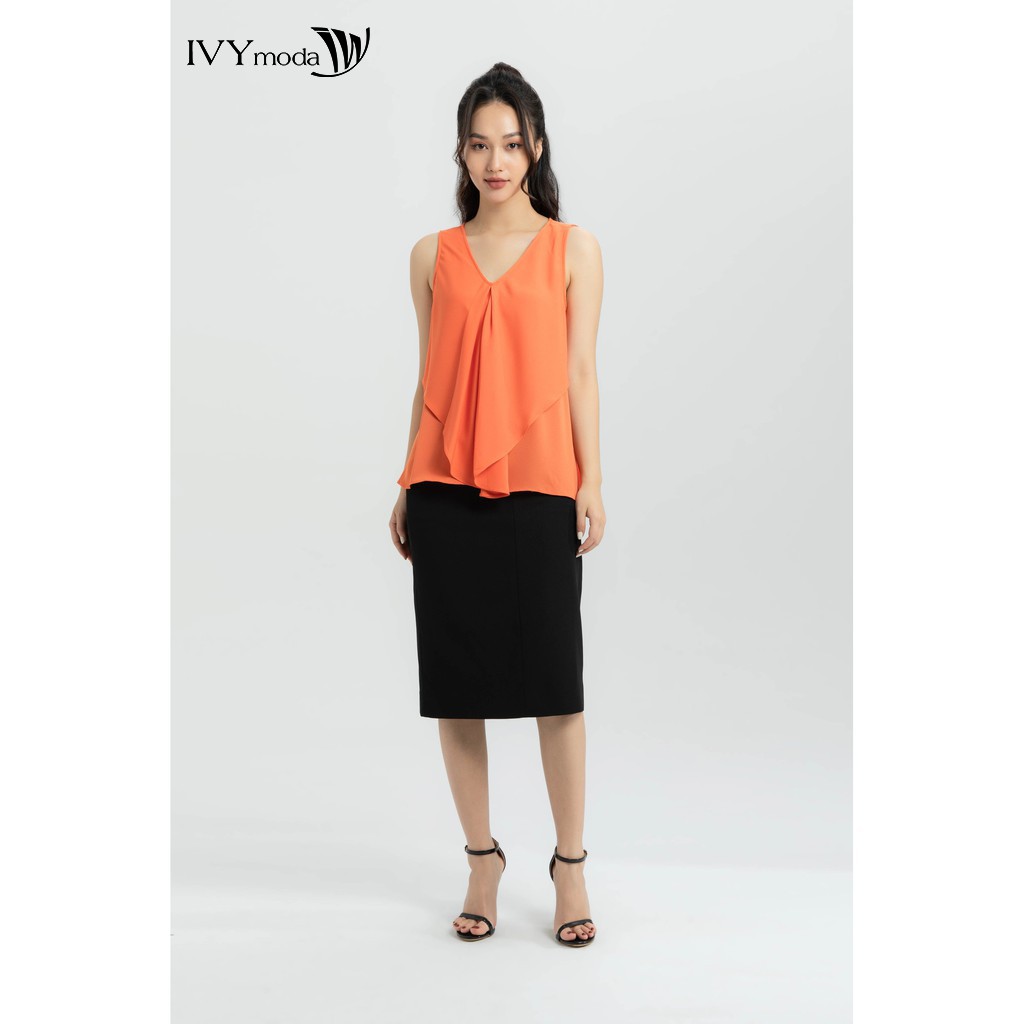  Áo không tay cổ V nữ IVY moda MS 15M6297