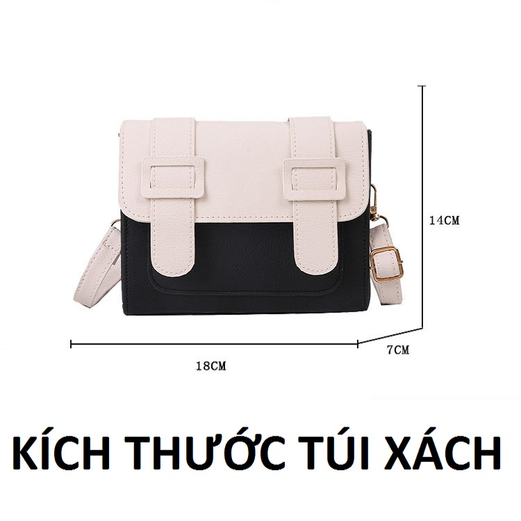 Túi đeo chéo nữ thời trang phong cách Hàn Quốc siêu xinh túi xách nữ đẹp nhiều màu giá tốt HANASO TX008