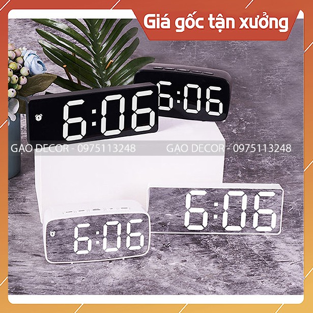 [Gạo Decor] - Đồng Hồ LED để bàn - Đồng hồ LED đa chức năng