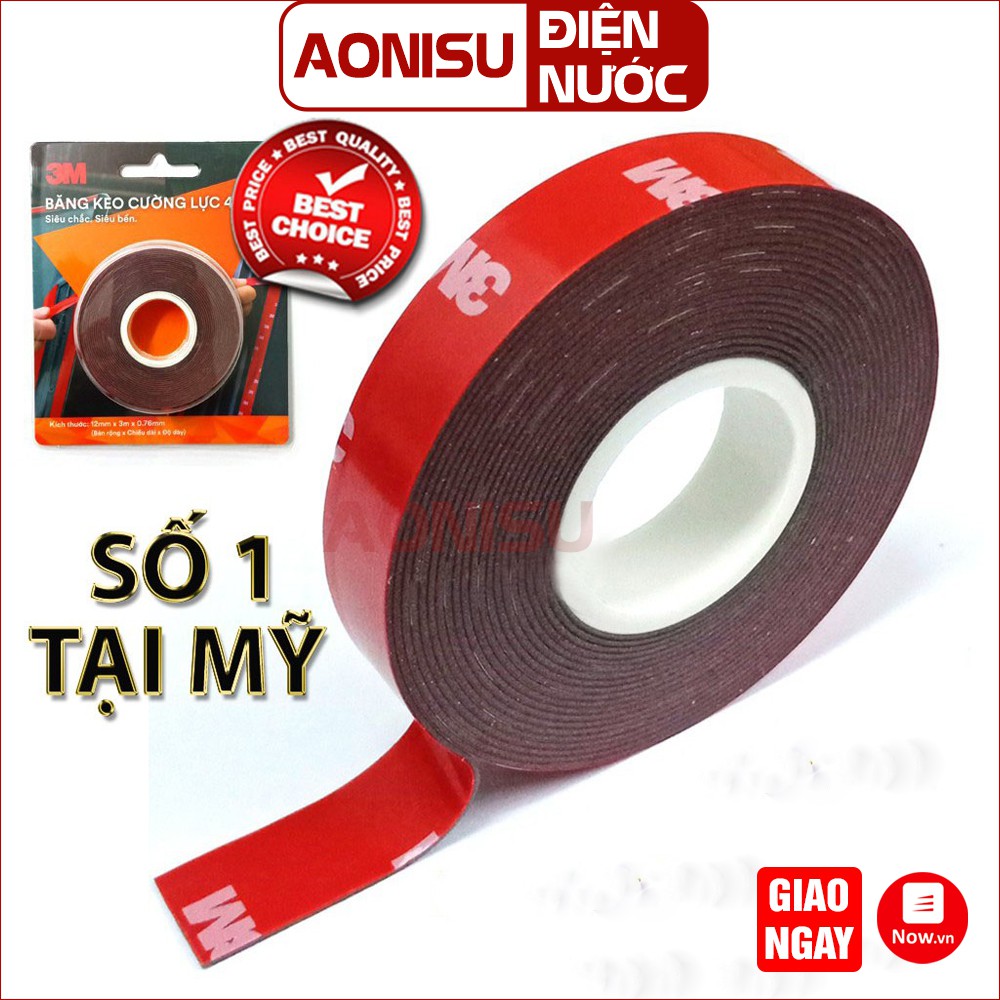 Băng Keo Dán Cường Lực Siêu Dính 3M 4229P - Băng Keo Đa Năng AONISU