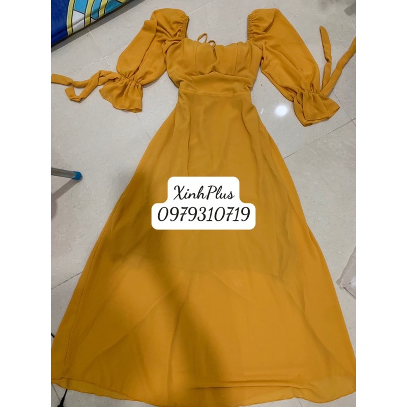 Đầm maxi voan dây thắt nơ lưng sexy sống ảo siêu đẹp | BigBuy360 - bigbuy360.vn