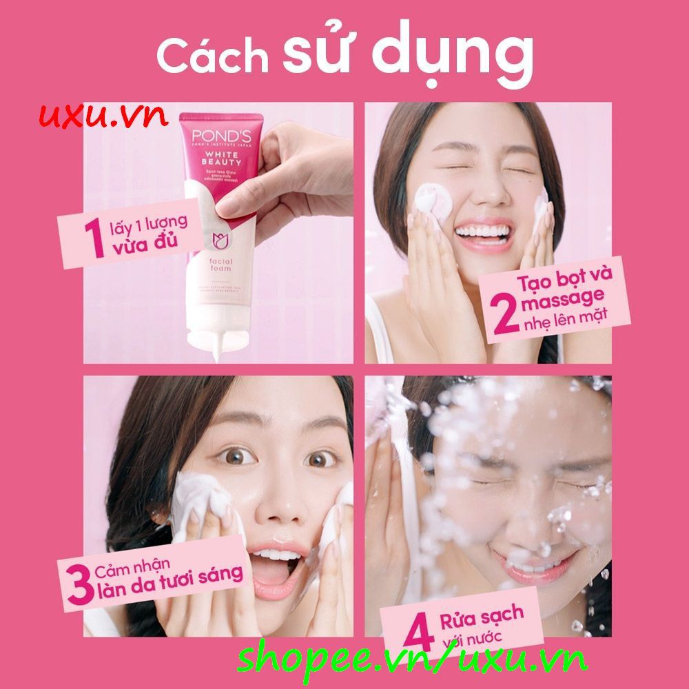 Sữa Rửa Mặt Nữ 50G Và 100G Ponds White Beauty Làm Sáng Da, Với uxu.vn Tất Cả Là Chính Hãng.