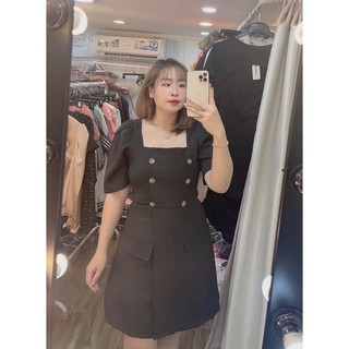 Đầm cổ u 6 nút bigsize 60=>90kg