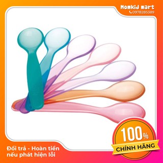 Thìa ăn dặm Farlin 7 sắc cầu vồng bằng nhựa dẻo cho bé