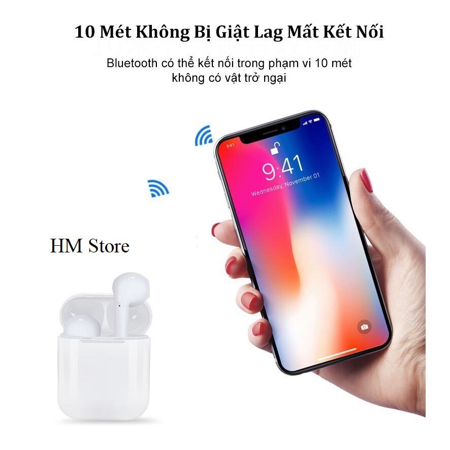 |Hàng mới 100%| tai nghe Bluetooth i18 Siêu Cao Cấp Âm Thanh Cực Bass, Pin Trâu, Cảm Ứng Cực Nhạy