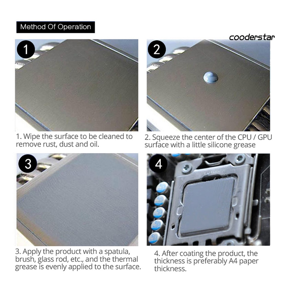 Keo tản nhiệt Cood-Co Hy510 10 / 25g 1.93w dành cho Cpu Gpu