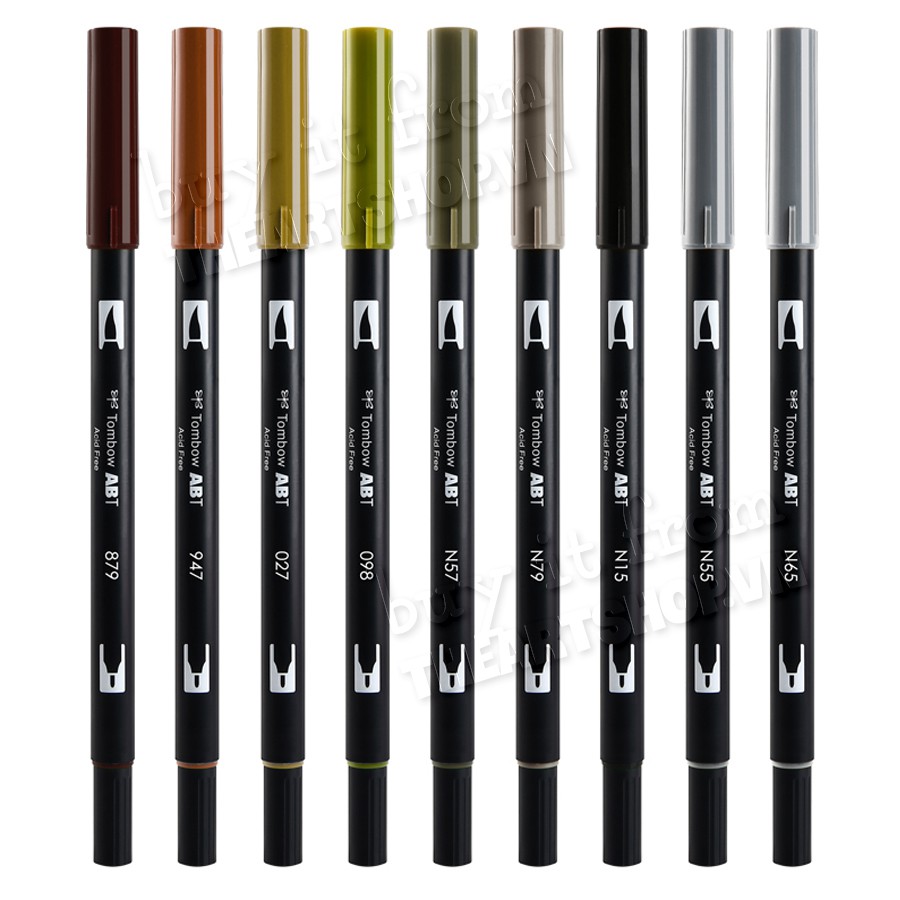 Bút cọ TOMBOW ABT dual brush pens - tone màu Đất mộc mạc THEARTSHOP