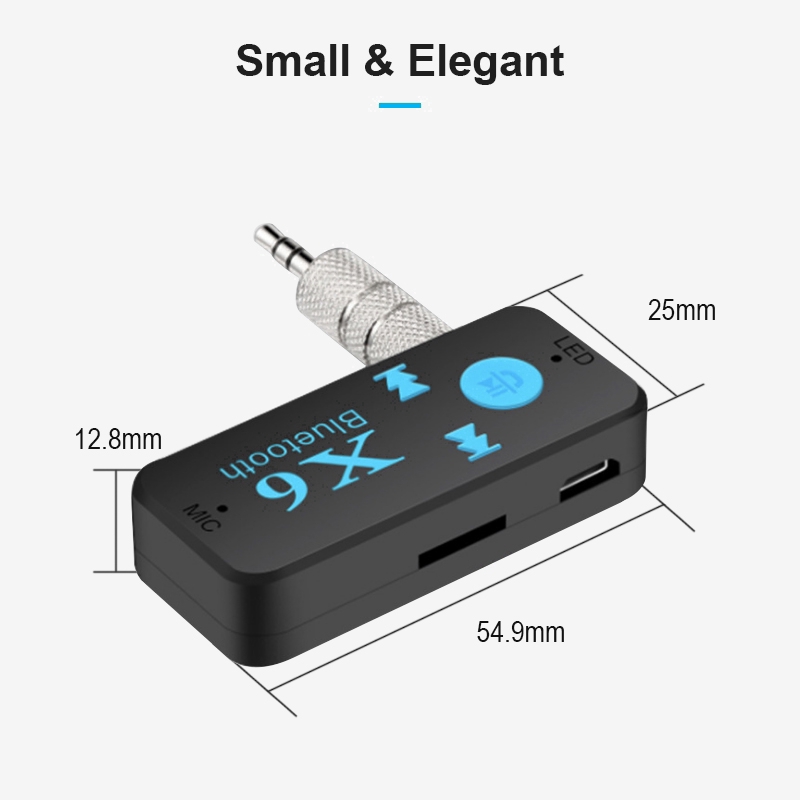 Bộ thu tín hiệu âm thanh bluetooth 3 trong 1 giắc 3.5mm hỗ trợ đọc thẻ nhớ TF hỗ trợ gọi điện tiện dụng