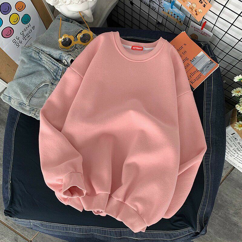 Áo Sweater trơn unisex (Ảnh thật)