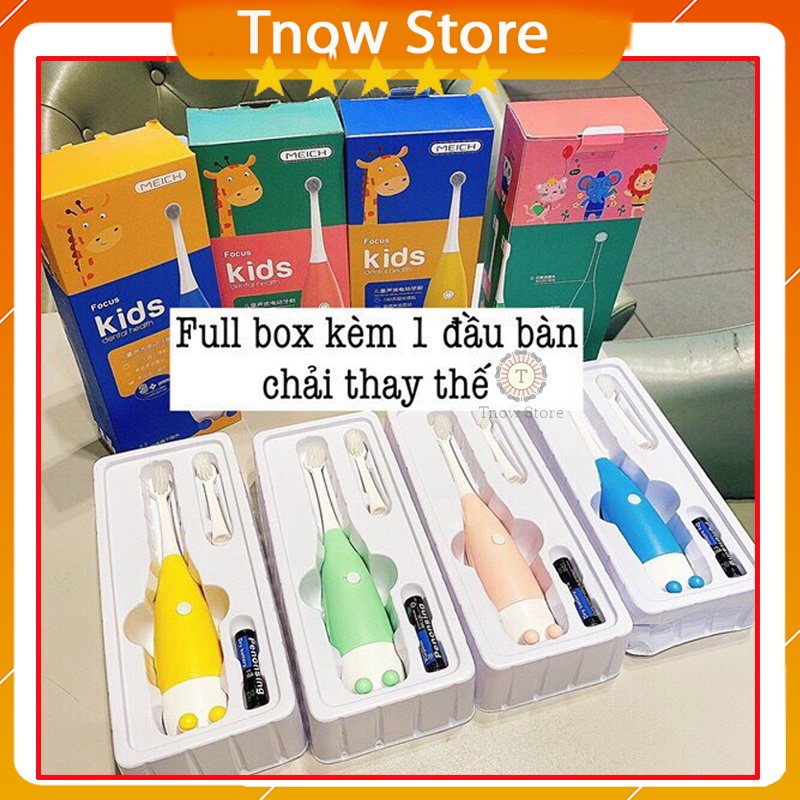Bàn chải điện cho bé 🔥FREESHIP🔥 bàn chải đánh răng trẻ em