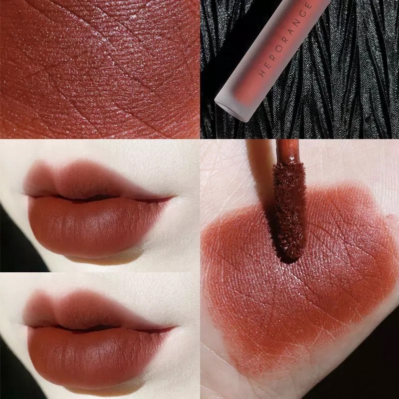 Set Son Kem Lì 3 cây HERORANGE Fluffy Lip Glaze