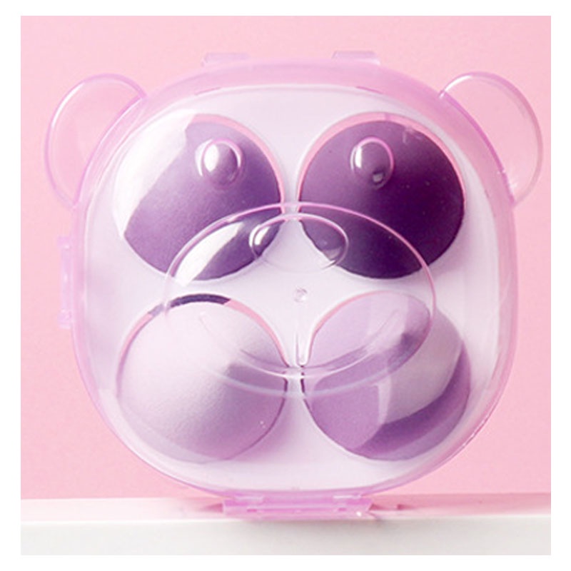 Set 4 Mút Trang Điểm Tán Kem Nền Kèm Hộp Đựng