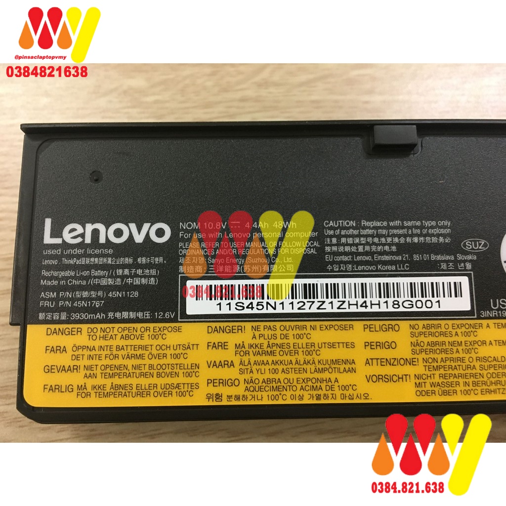 Pin zin Lenovo Thinkpad T440 T450 T450s T460 T550 T560 X240 X250 X260 W540 W550s L450 L460 P50s. Có bảo hàng