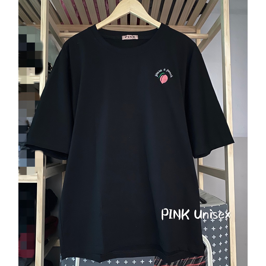 [Mã SKAMA06 giảm 8% tối đa 50K đơn 250K] [ FULL SIZE + HÌNH THẬT ] Áo thun phông tay lỡ form rộng THÊU QUẢ ĐÀO Unisex | BigBuy360 - bigbuy360.vn