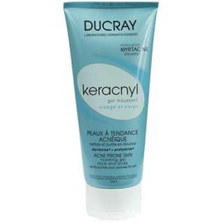 Sữa rửa mặt keracnyl ducray cho da nhờn mụn