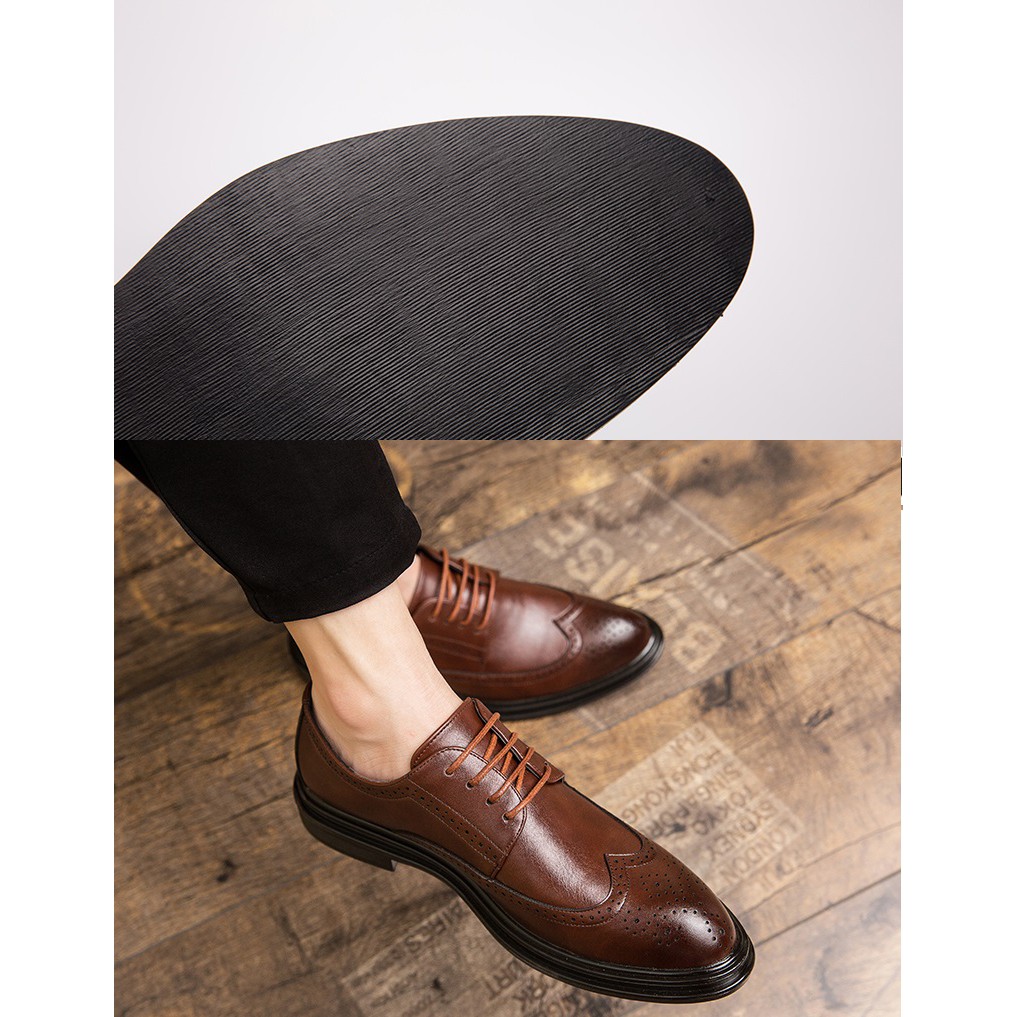 Luxury business leather shoes for men