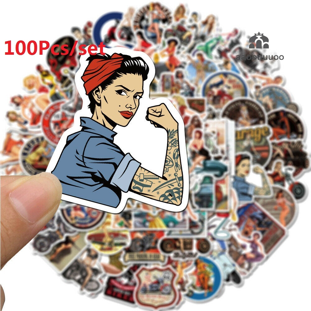 Set 100 Hình Dán Trang Trí Đa Dụng Chất Lượng Cao