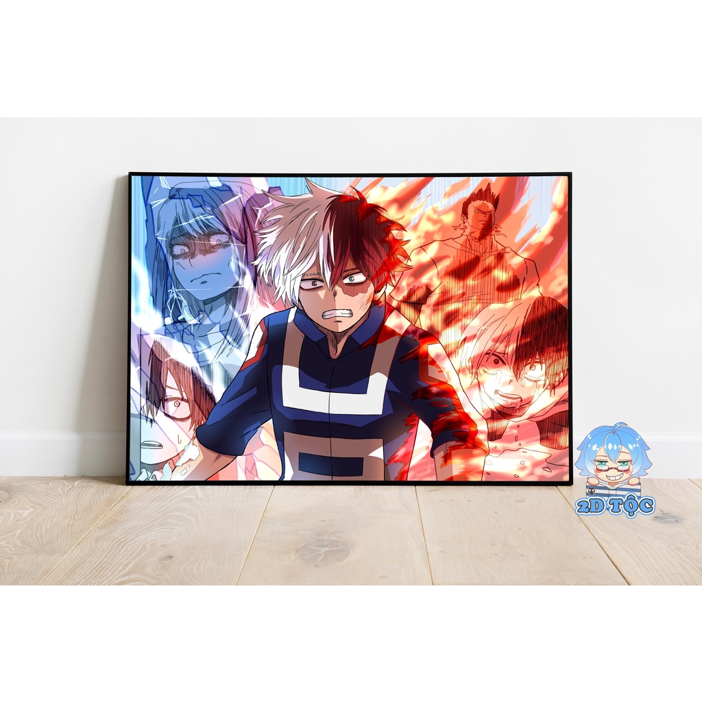 Ảnh poster A3 dán tường cao cấp Todoroki Shoto (10) Anime Manga Boku no Hero Academia by 2D Tộc Shop