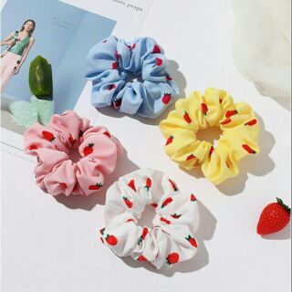 SCRUCHIES TRÁI DÂU ĐÀ LẠT CUTE