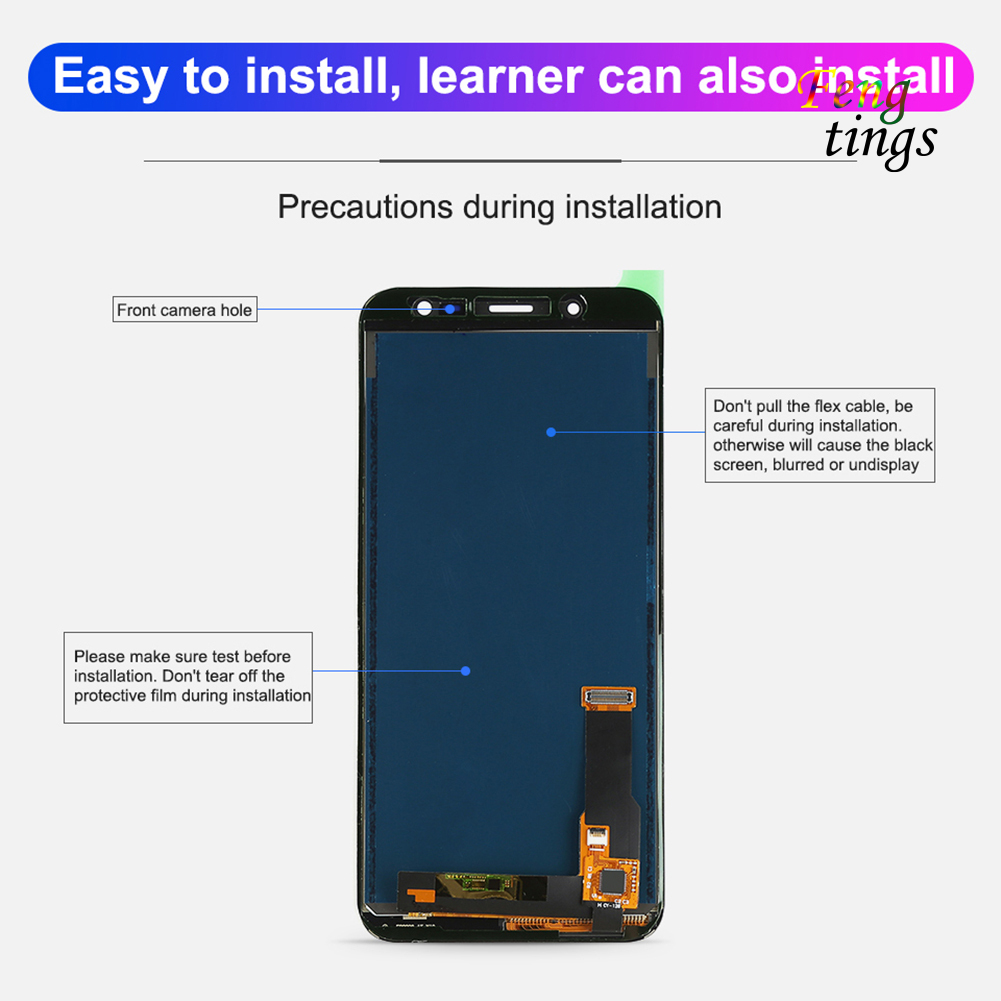 Màn Hình Cảm Ứng Thay Thế Amoled Cho Samsung Galaxy J6 2018 J600 J600F