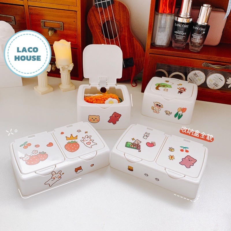 Hộp đựng đồ dùng để bàn đa năng đơn giản tiện lợi lacohouse J23