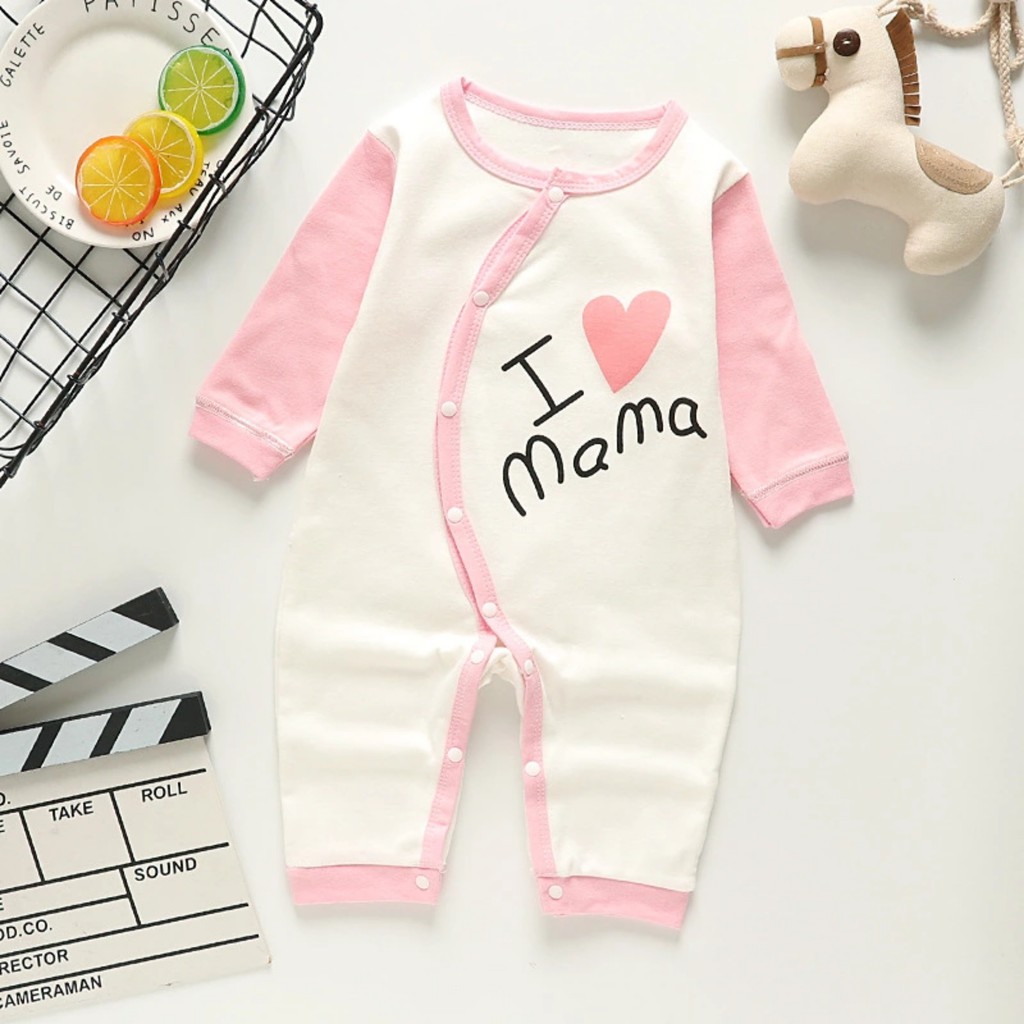 Body dài liền thân, bodysuit dài tay cotton cho bé trai và bé gái sơ sinh từ 3-13kg, hàng đẹp xuất Hàn