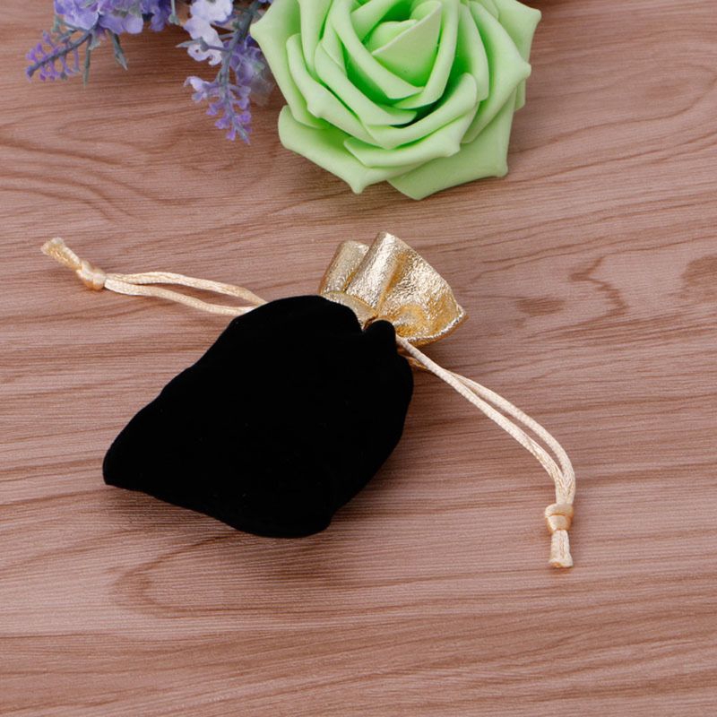 Set 10 Túi Rút Vải Nhung Đựng Quà Giáng Sinh