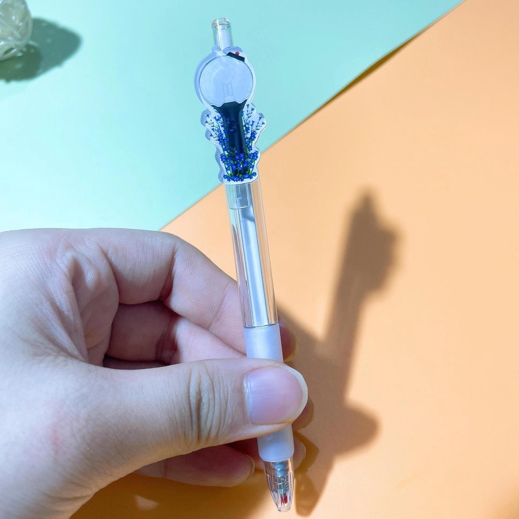 Bút Mực Gel Hình Nhóm Nhạc Kpop BTS Bangtan Boys Blackpink Stray Kids Exo Nct Stray Kids