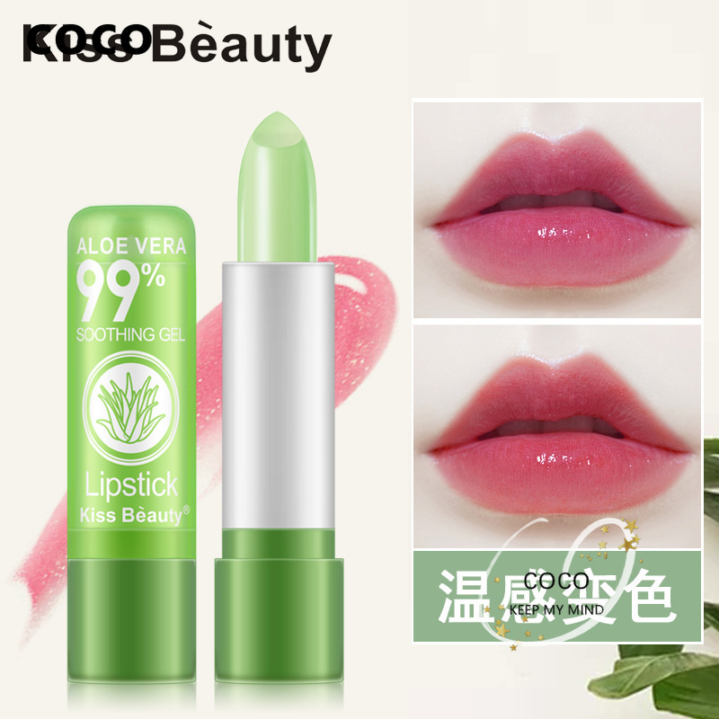 Kiss beauty Son lô hội bao bì màu hồng làm sáng hương hoa đào mùi hương bạc hà | BigBuy360 - bigbuy360.vn