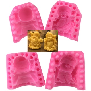 Khuôn silicon Ông Thọ / Bà Thọ 7cm làm bánh rau câu 4D