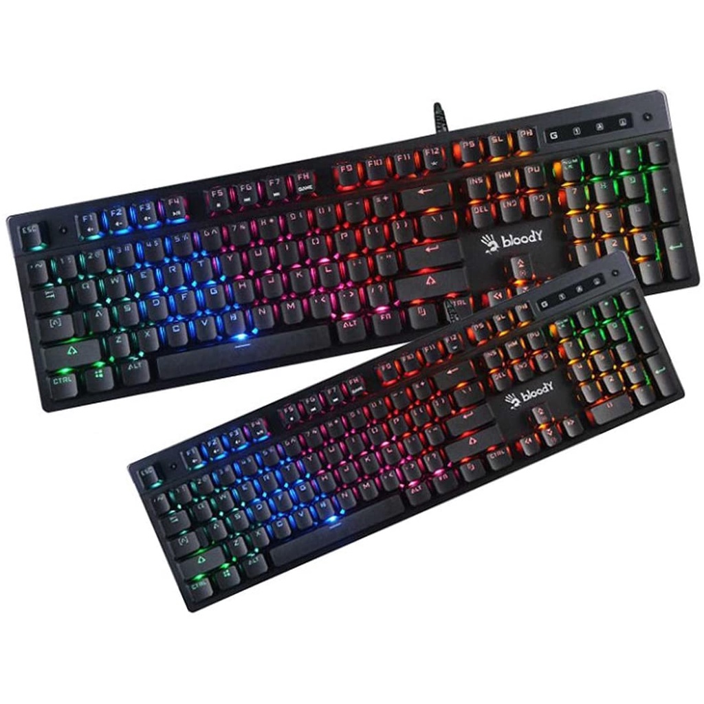 Bàn phím Giả cơ máy tính Bloody Hp K300 G21B Gaming chơi game, văn phòng cực xịn led RGB