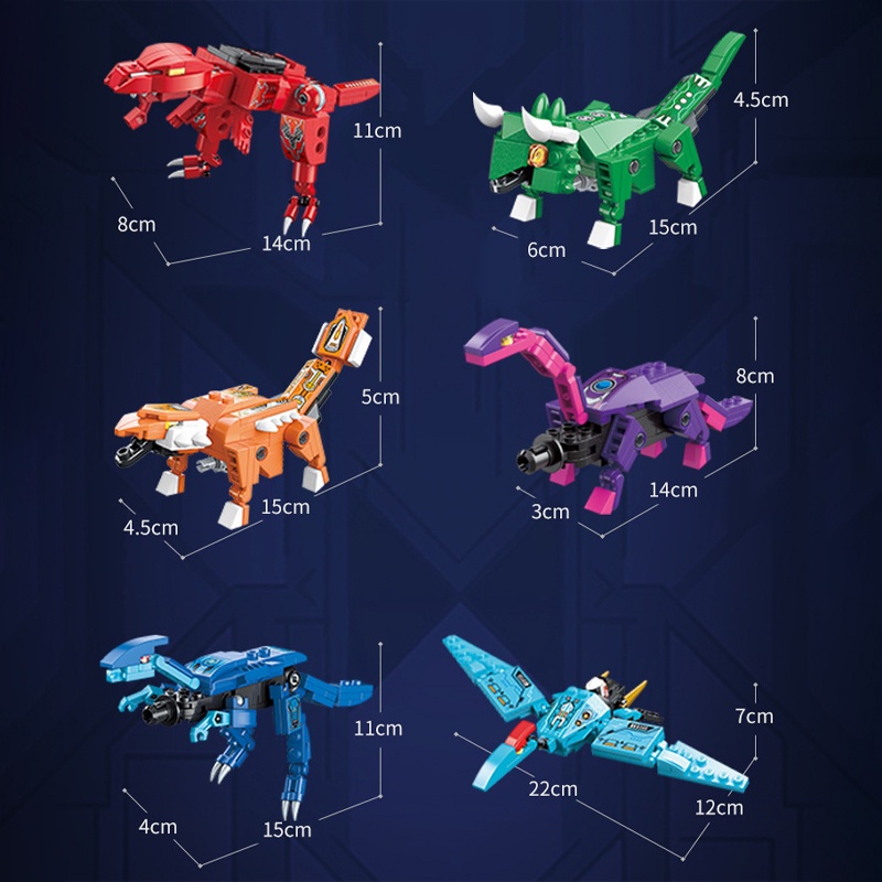 Đồ chơi Lắp ráp Robot Khủng Long, Enlighten 41105 Dinosaur Robot, Xếp hình thông minh, Mô hình Robot