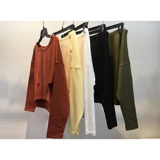 Áo thun trễ vai tay dài