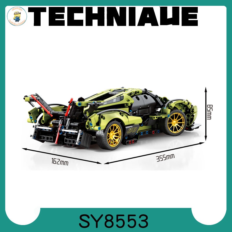 Đồ Chơi Lắp Ráp Xếp Hình Mô Hình Siêu Xe Lamboghini V12 Vision GranTurismo Điều Khiển Từ Xa RC No.8553 Với 1000+ PCS