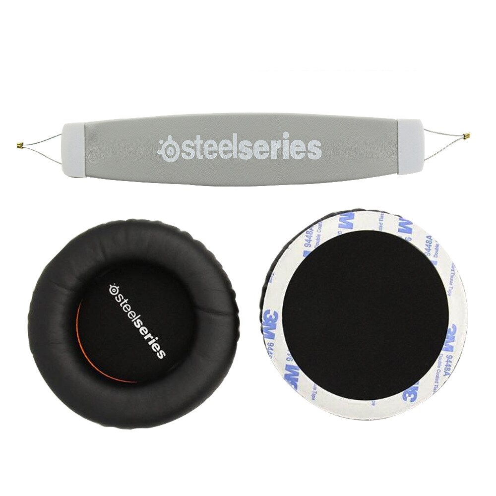 For Steelseries Siberia V1 V2 V3 Headset Sponge Cushion Headphone Replacement Foam Earpads +headband  Pads