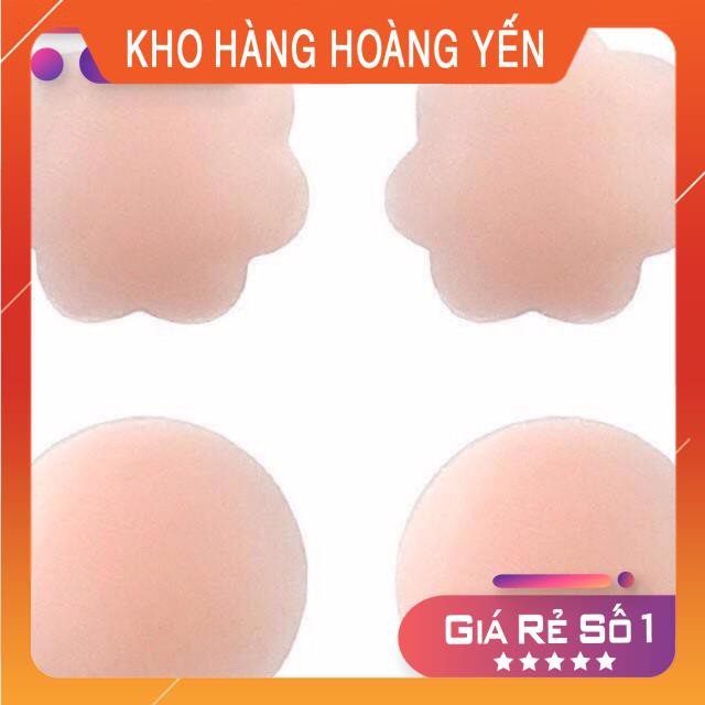 2 Miếng dán nhũ hoa silicon che đầu ti giúp chị em không cần áo ngực