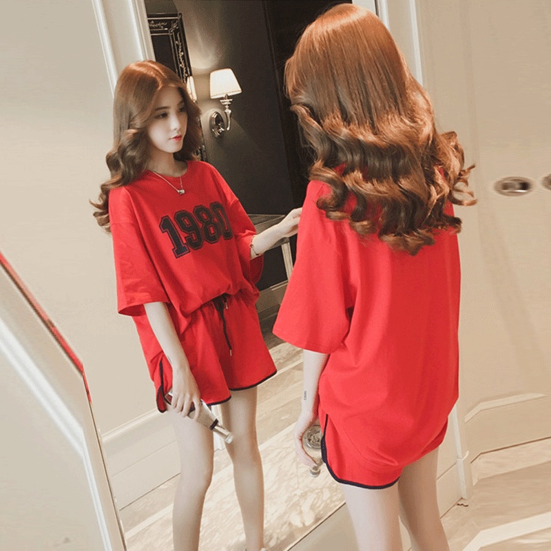Bộ Đồ Ngủ Tay Ngắn Dáng Rộng Plus Size Phong Cách Hàn Quốc Thời Trang Mùa Hè Cho Nữ | BigBuy360 - bigbuy360.vn