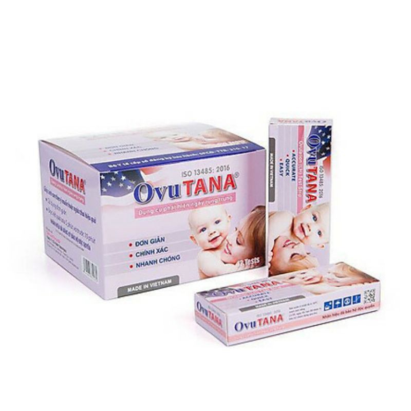 Que thử rụng trứng Ovutana 5mm, [ Đơn giản, Chính xác ] hộp 12 test [có che tên]